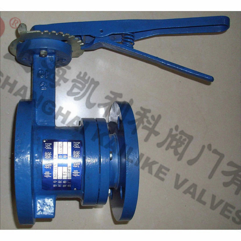 SD41X、SD43H手動(dòng)法蘭式伸縮蝶閥